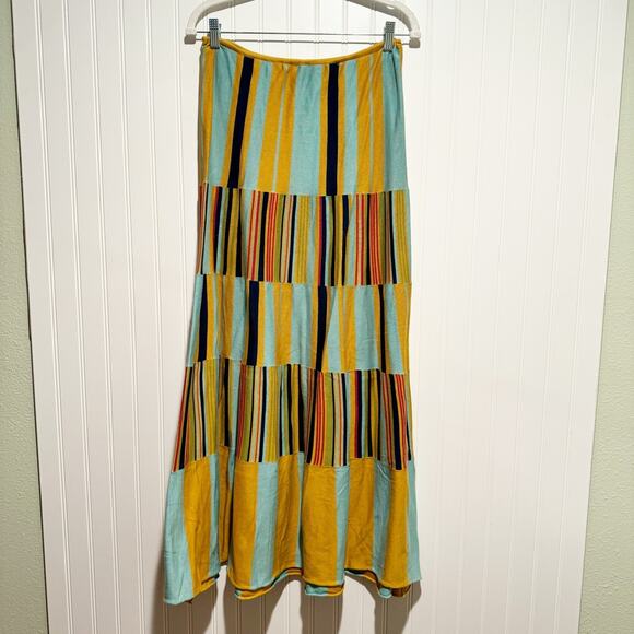 Double D Ranch Dresses & Skirts - Double D Ranch Striped Cotton Knit Maxi Skirt Size Medium Western Aztec Boho